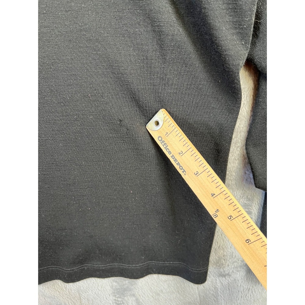 Minus 33 Base Layer Shirt Mens 5X Black Midweight 100% Superfine Merino Wool - Picture 7 of 9